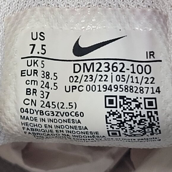 Nike Air Max Plus Men's Triple White Sneakers DM2362-100 US Size 7.5 - Picture 9 of 9